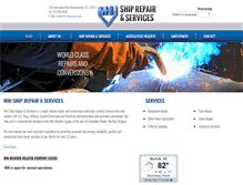 Tablet Screenshot of mhi-shiprepair.com